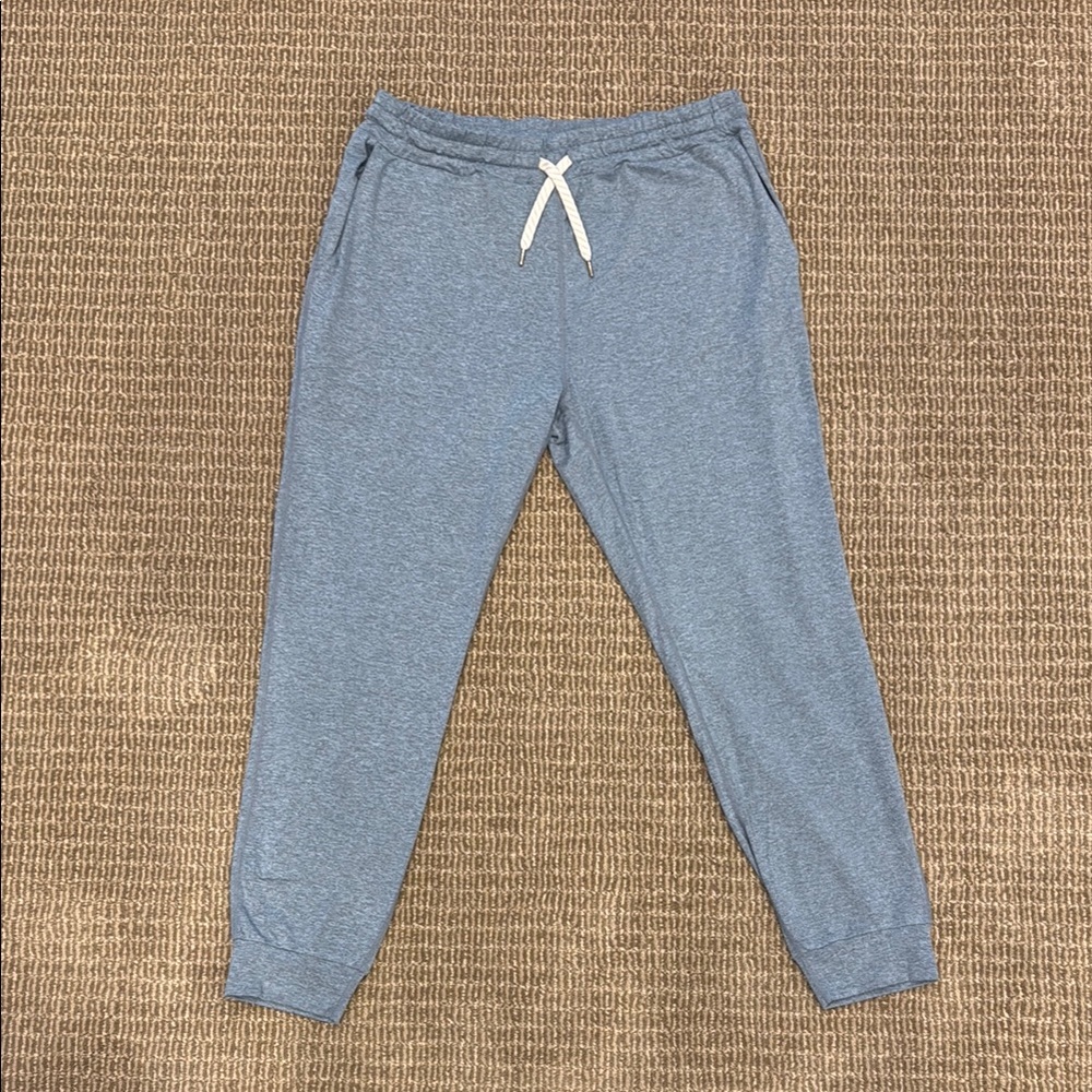 Blue Vuori Jogger Pants with Drawstring